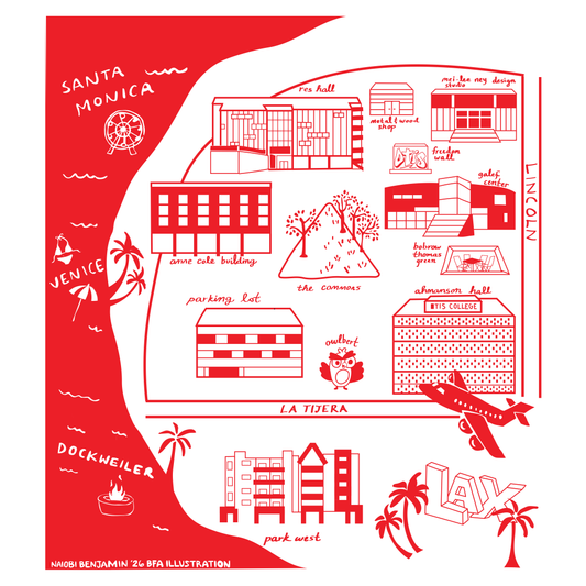 Campus Map Tote (Designed by Naiobi Washington, '26)