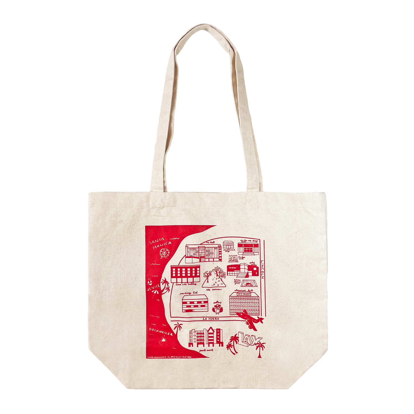Campus Map Tote (Designed by Naiobi Washington, '26)