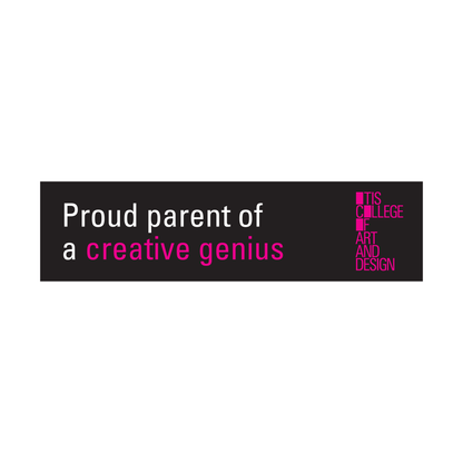 'Proud Parent of a Creative Genius' Bumper Sticker
