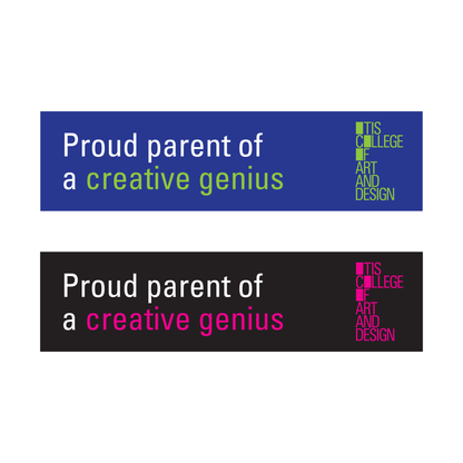 'Proud Parent of a Creative Genius' Bumper Sticker