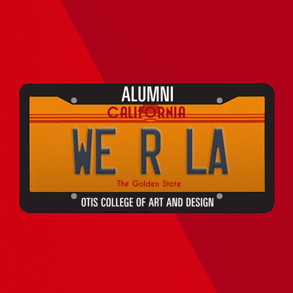 Otis College Alumni License Plate Frame