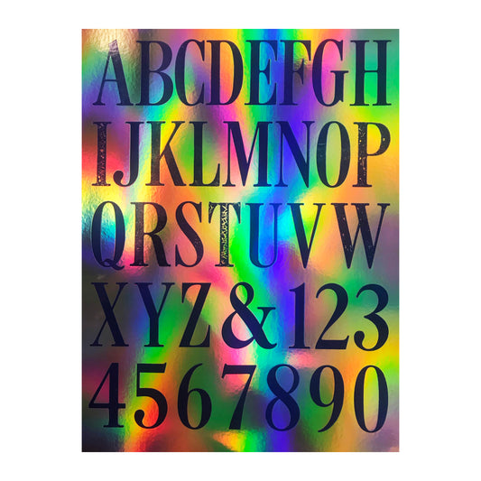 "Holographic Type Specimen" Print (Designed by Joshue Molina, ’20)